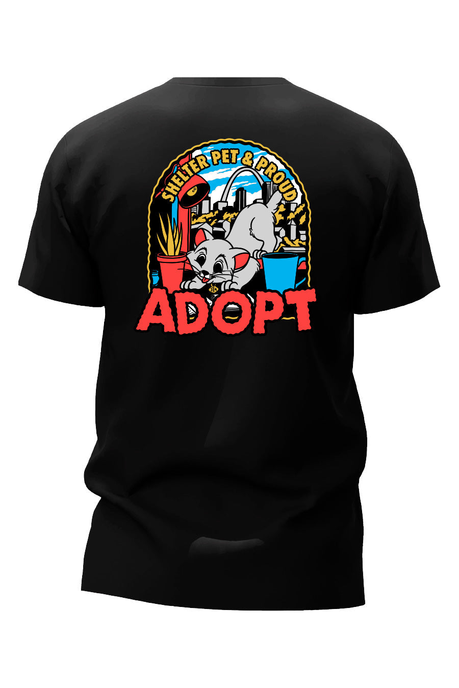 Shelter Pet and Proud Cat Tee