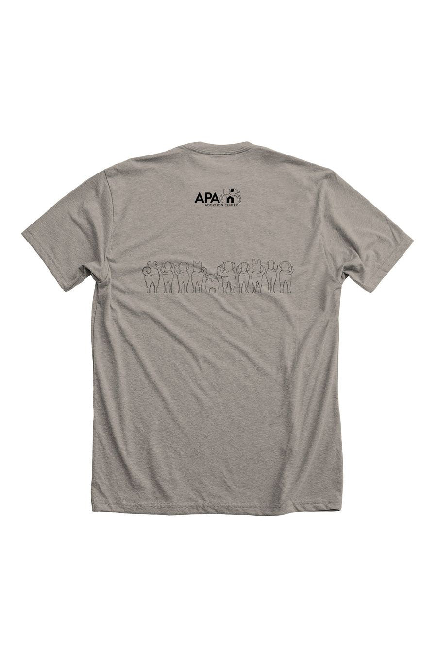 Dog Outline Grey T-Shirt